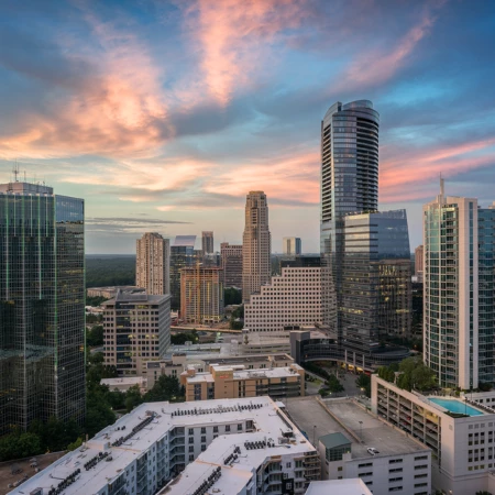 buckhead skyline aerial view