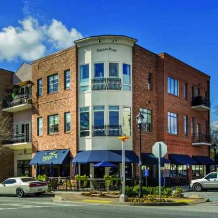 A beautifull building in village place at Brooklyn Georgia
