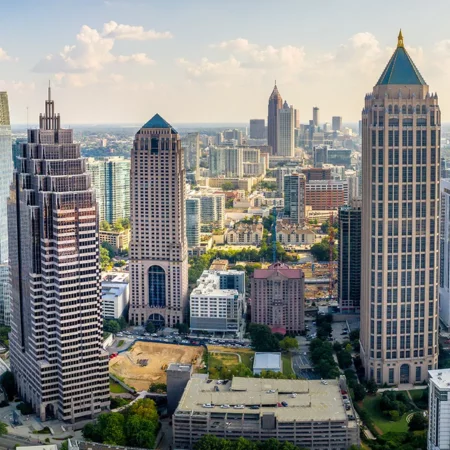Aerial view of Atlanta Skyline