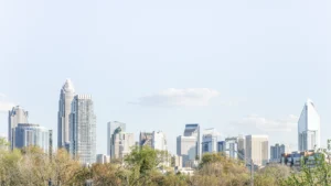 Charlotte skyline illustrating an Atlanta to Charlotte trip