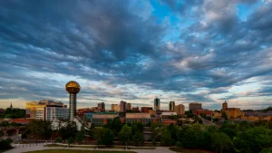 Knoxville skyline illustrating an Atlanta to Knoxville trip
