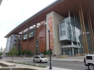 Music City Center exterior in Nashville, photographed in 2015.